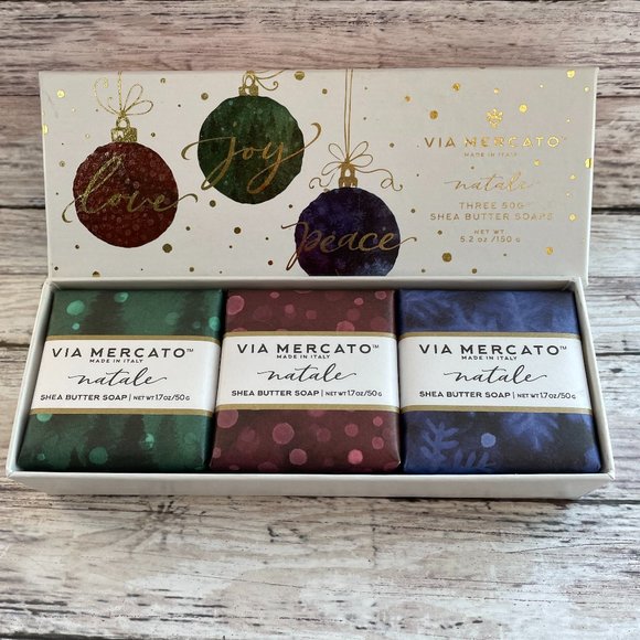 Enriched Shea Butter Moisture Soaps 3 pcs Made in Italy - Picture 3 of 8